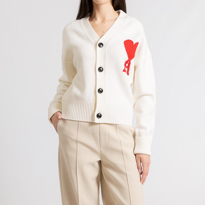 AMI Alexandre Mattiussi AMI PARIS ウール カーディガン BFUKC002.018