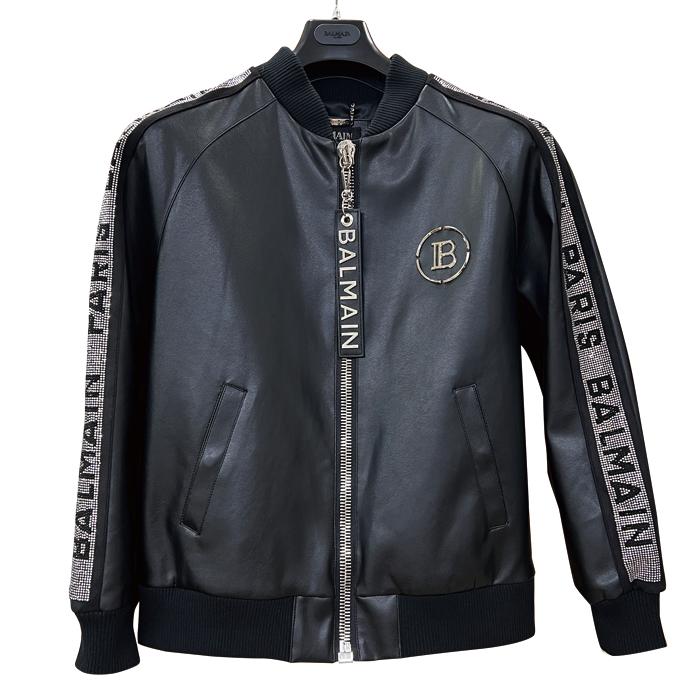 BALMAIN（バルマン） メンズ ブルゾン ジャケット 8013 ラインストーン