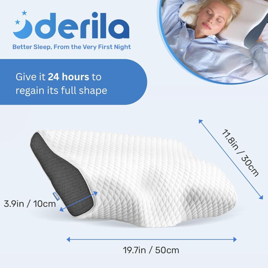 Derila デリラ 枕 頸部ネックピロー 睡眠用 人間工学に基づいたネック