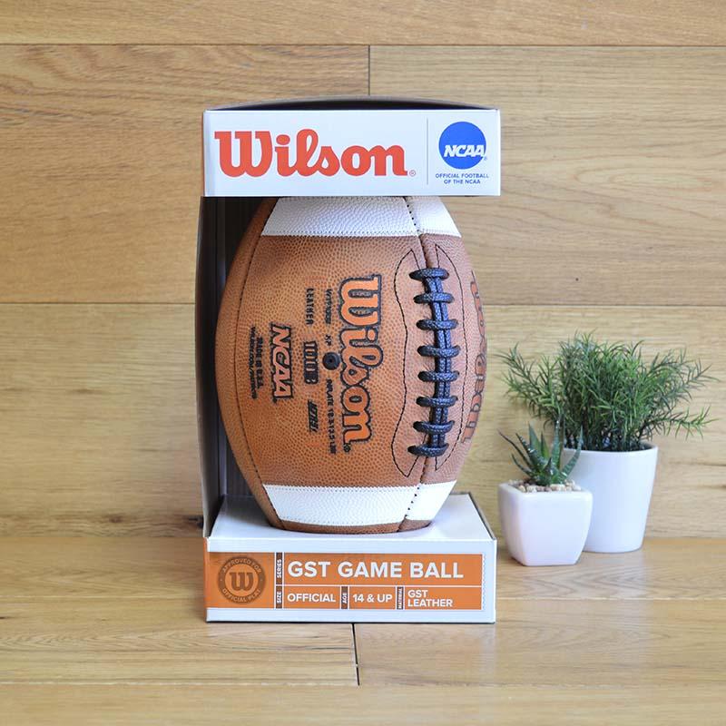 アメフト フットボール アメリカ製 革 Wilson GST 1003 NCAA Leather