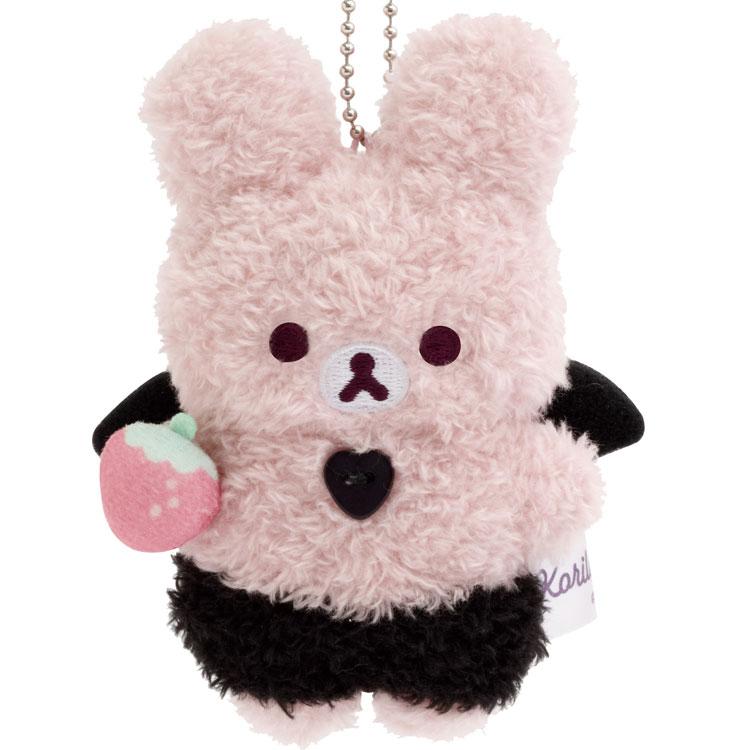 リラックマ ぶらさげぬいぐるみ こあくまうさぎのぬいぐるみ ぴんく