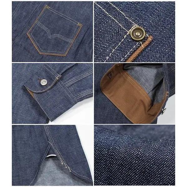DELUXEWARE（デラックスウエア） 40s デニム ワークシャツ 長袖 DENIM