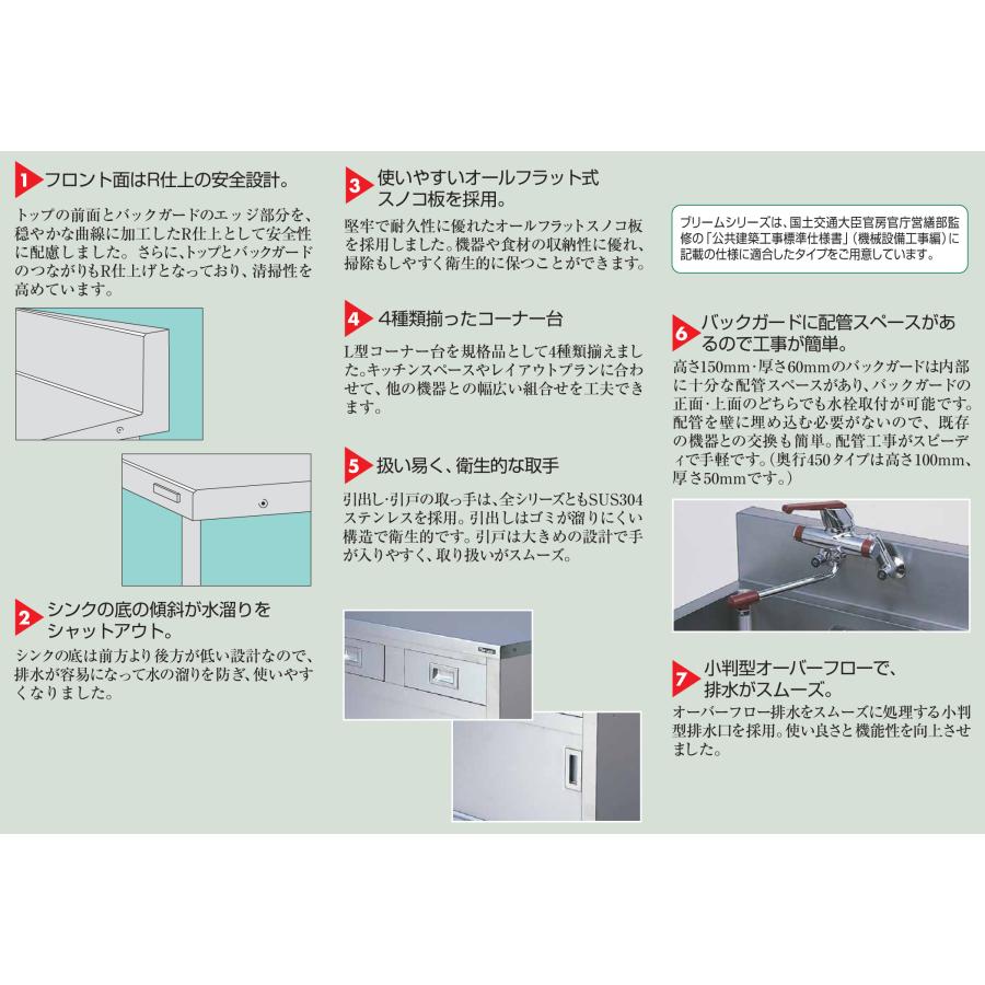 マルゼン（MARUZEN） BS1-066N 一槽シンク バックガードなし : 厨房