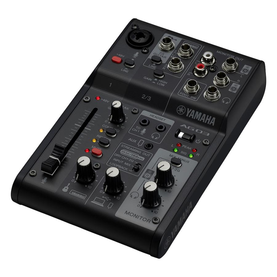YAMAHA（ヤマハ） YAMAHA AG03 MK2 B LSPK ライブストリーミングパック