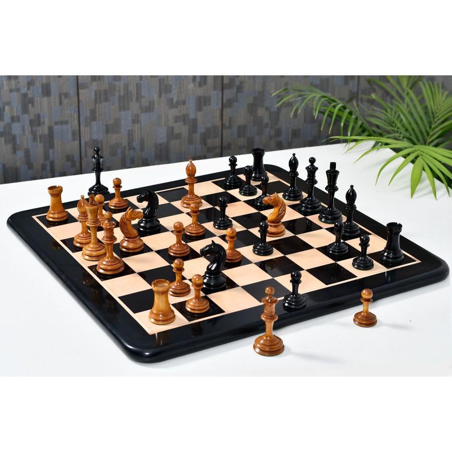 チェス駒 1933 ボトヴィニク 98mm 黒檀 インド直送 CB-048 : チェス