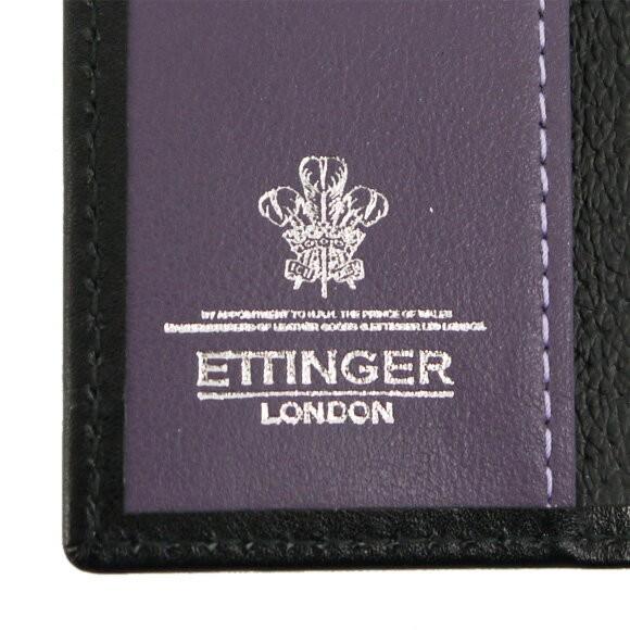 ETTINGER（エッティンガー） キーケース ブラック/パープル KEY CASE