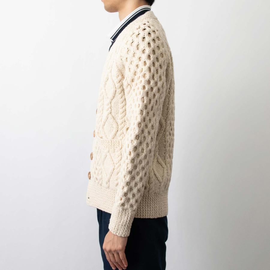 INVERALLAN（インバーアラン） 長袖ニットカーディガン ARAN V NECK
