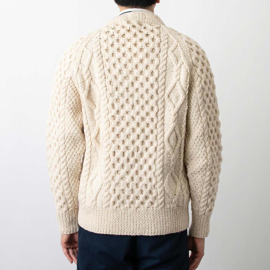 INVERALLAN（インバーアラン） 長袖ニットカーディガン ARAN V NECK