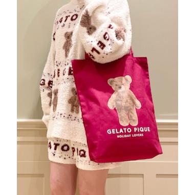 gelato pique（ジェラートピケ） 【HOLIDAY】ベアプリント トート