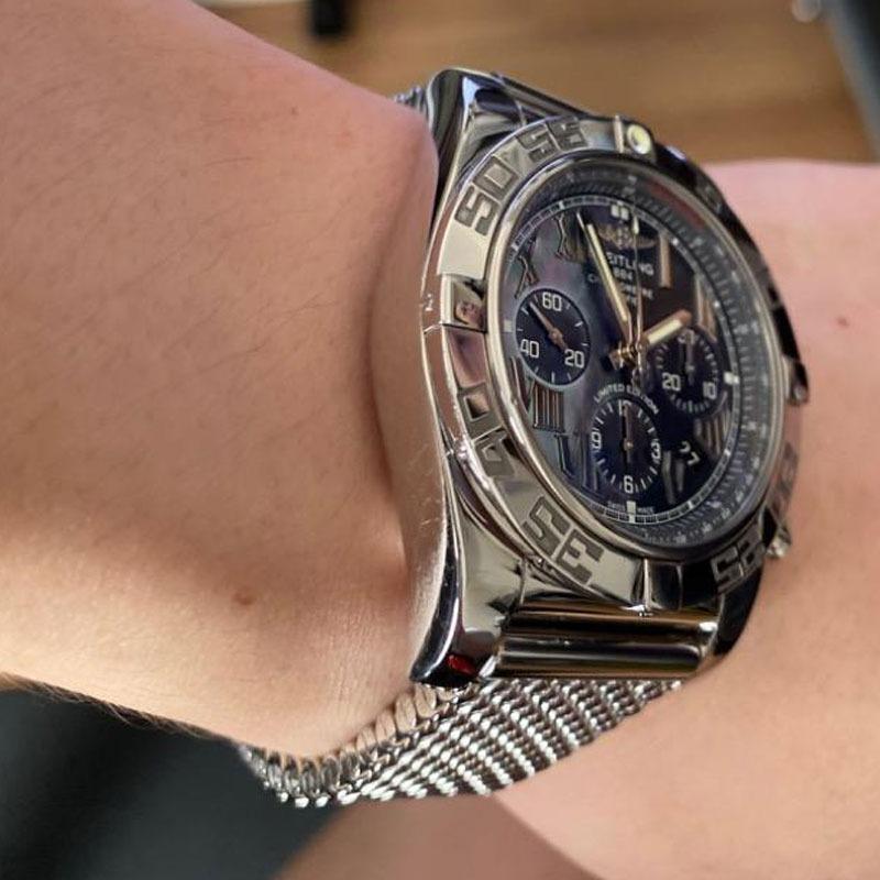 時計ベルト バンド HERMANN STAIB（ドイツ製）セーフティ付プッシュ式D