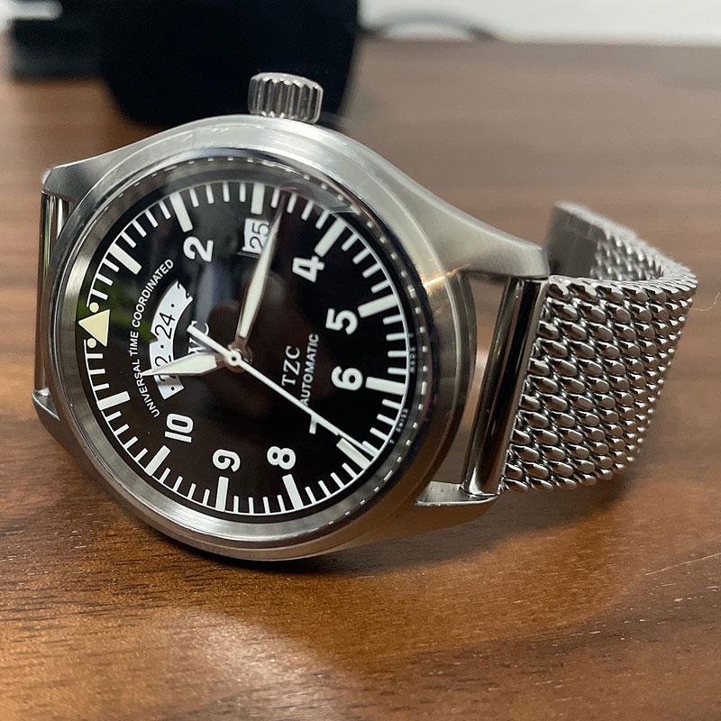 時計ベルト バンド HERMANN STAIB（ドイツ製）プッシュ式バックル