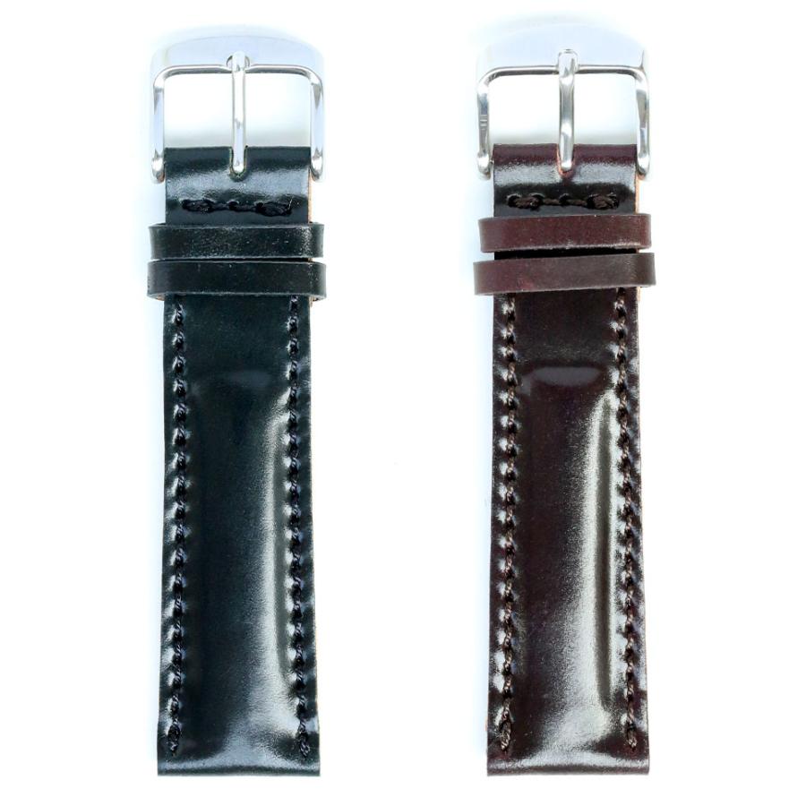 腕時計ベルト ドイツ FLUCO フルーコ Horween Shell Cordovan