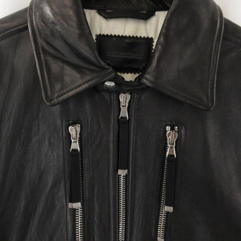 美品 DIESEL BLACK GOLD ディーゼルブラックゴールド レザージャケット