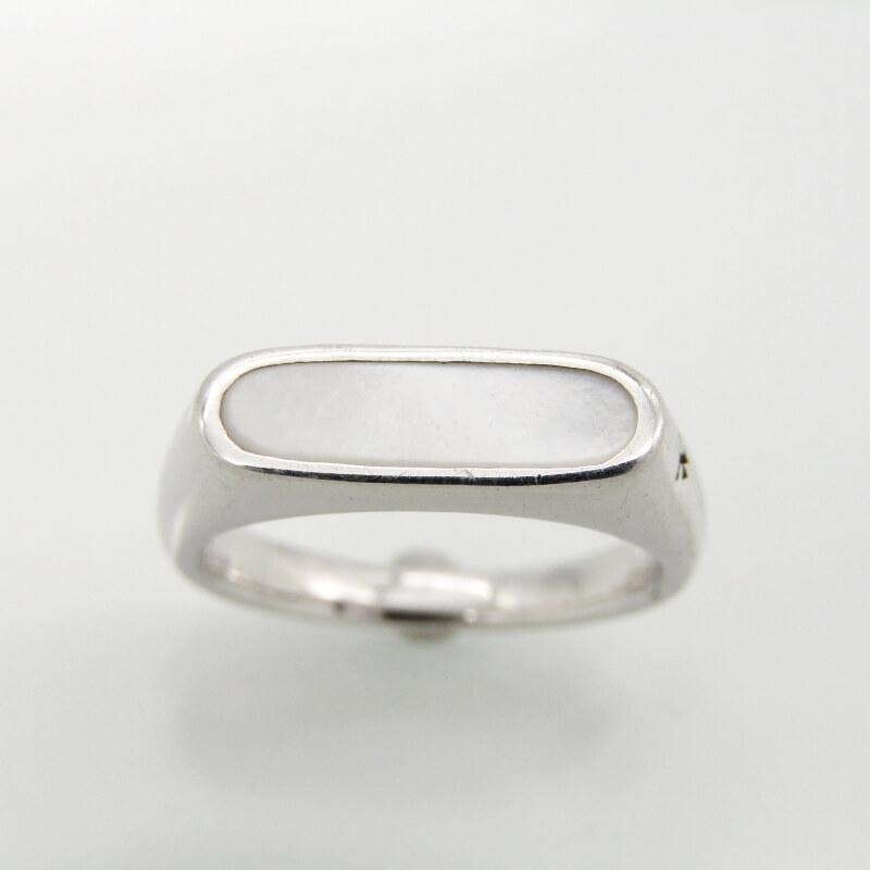TOM WOOD トムウッド リング Mario Ring White Mother of Pearl マリオ