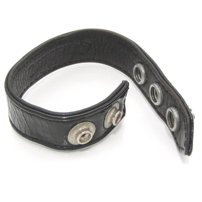 CHROME HEARTS（クロムハーツ） レザーブレスレット 3BTN 2SNP