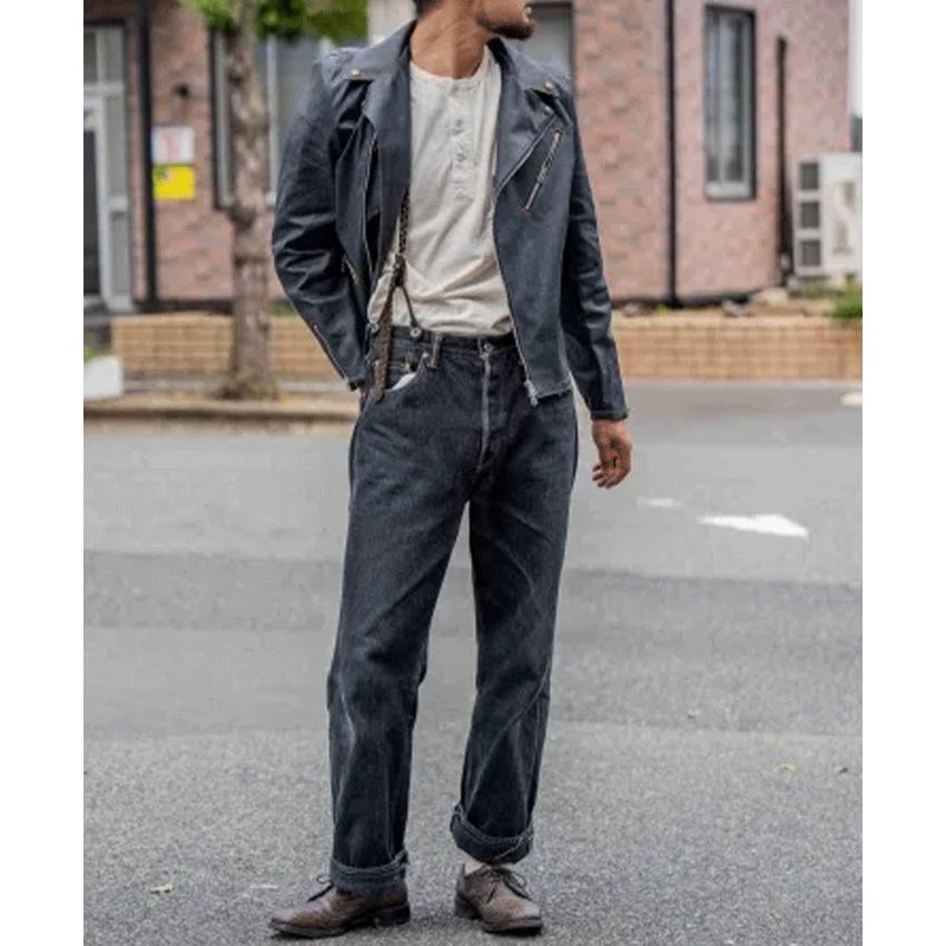 graphzero（グラフゼロ） ダブルライダースジャケット 12オンス