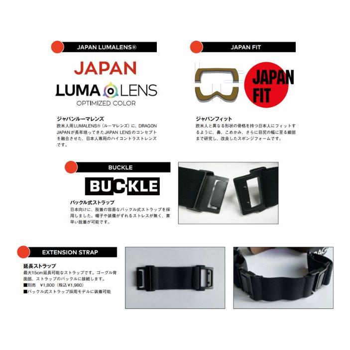 PXV 25-26 DRAGON ドラゴン ゴーグル LUMALENS GOGGLE ヘルメット対応