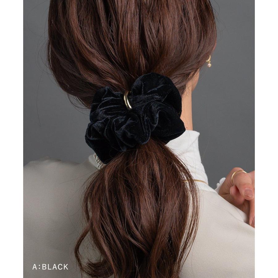 Cream dot.（クリームドット） シュシュ ヘアゴム ベロア ベルベット