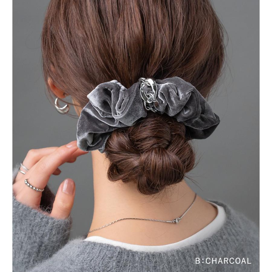 Cream dot.（クリームドット） シュシュ ヘアゴム ベロア ベルベット