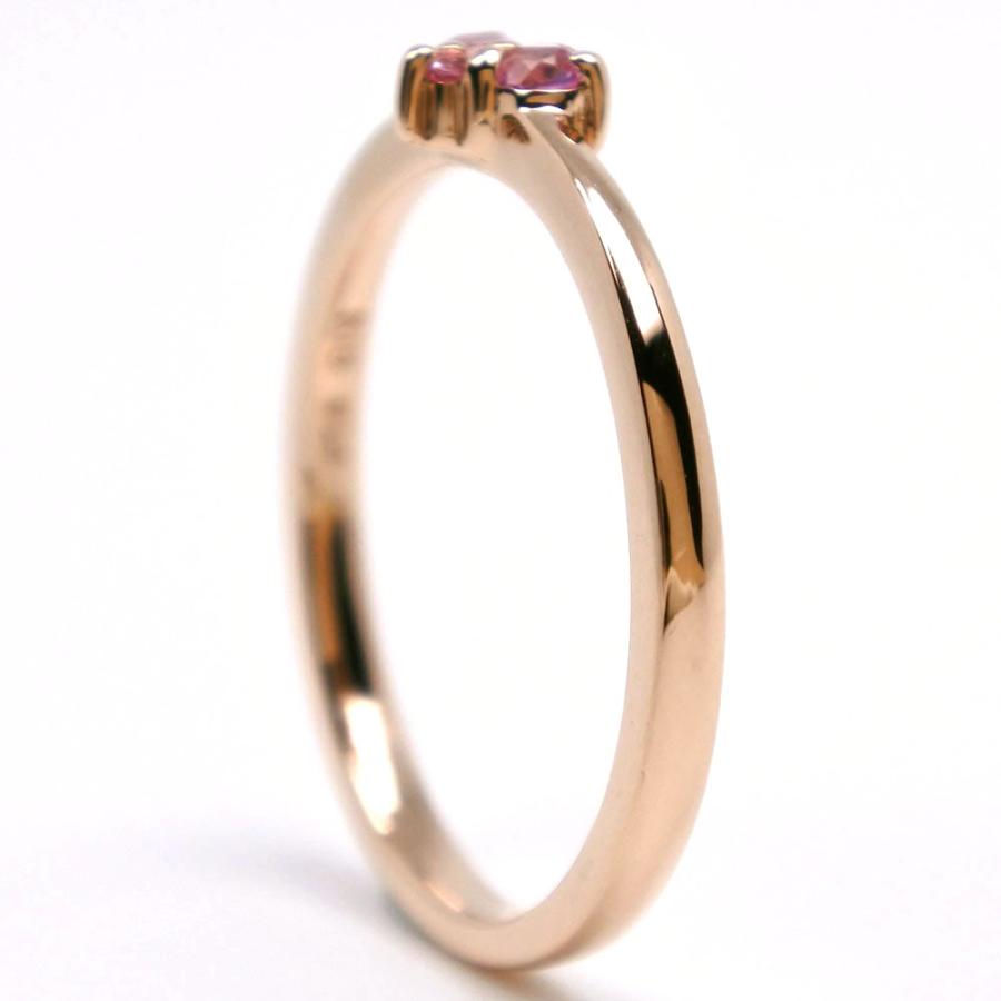 ete（エテ） ハート リング・指輪 K18PG 7号 約1.7g レディース