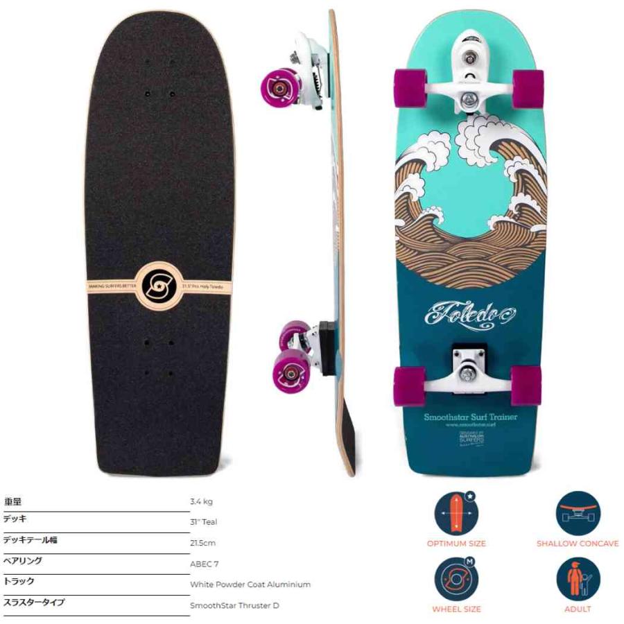 smoothstar（スムーススター） 31.5インチ サーフスケート Smoothstar