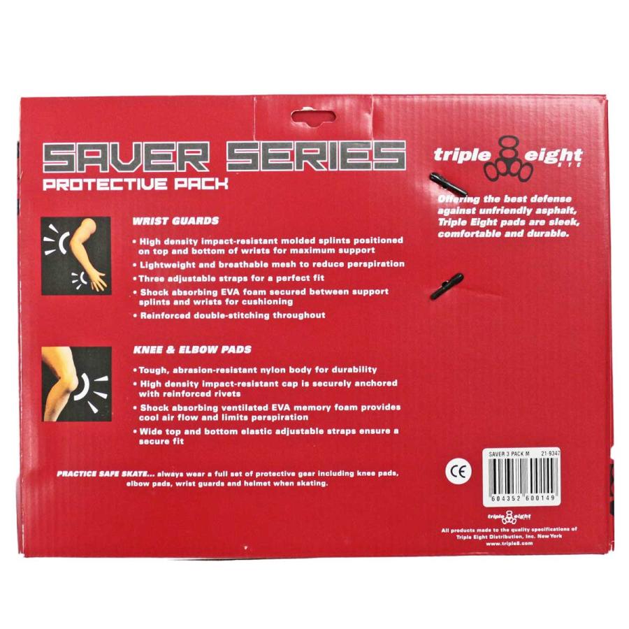 トリプルエイト スケボー プロテクター 大人サイズ 3点セット Triple