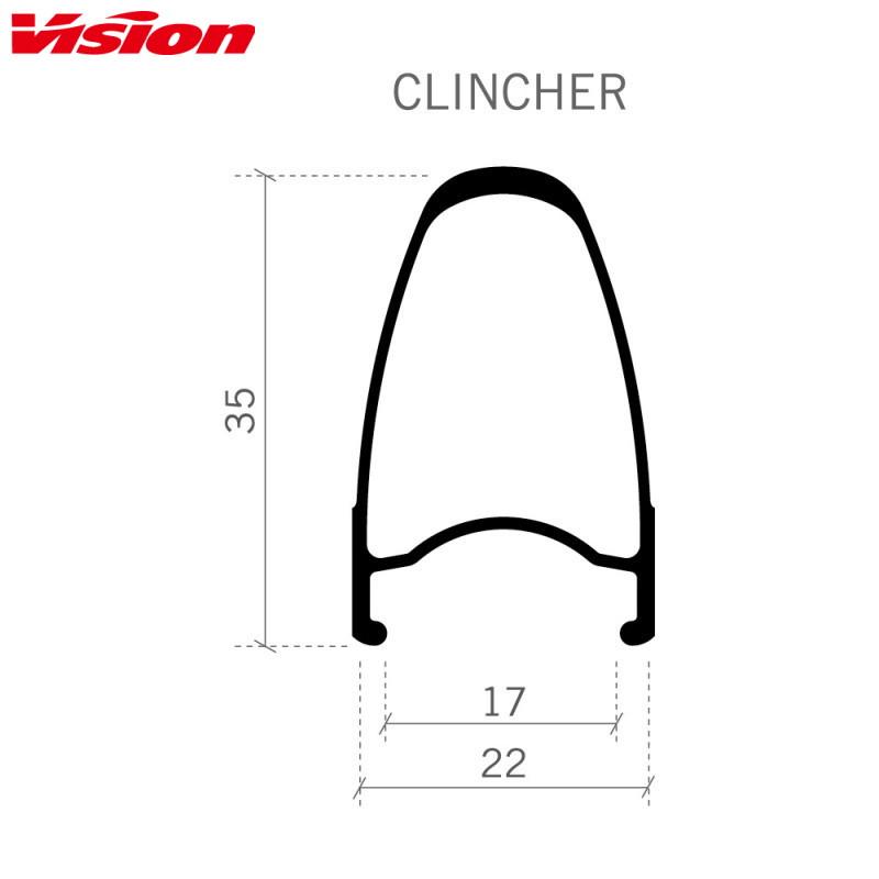 VISION ヴィジョン TEAM35 COMP SL RIM-BRAKE クリンチャー ホイール