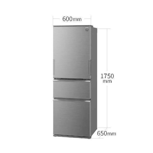 SHARP（シャープ） 冷蔵庫(351〜400L) 両開き冷蔵庫 ダークアッシュ