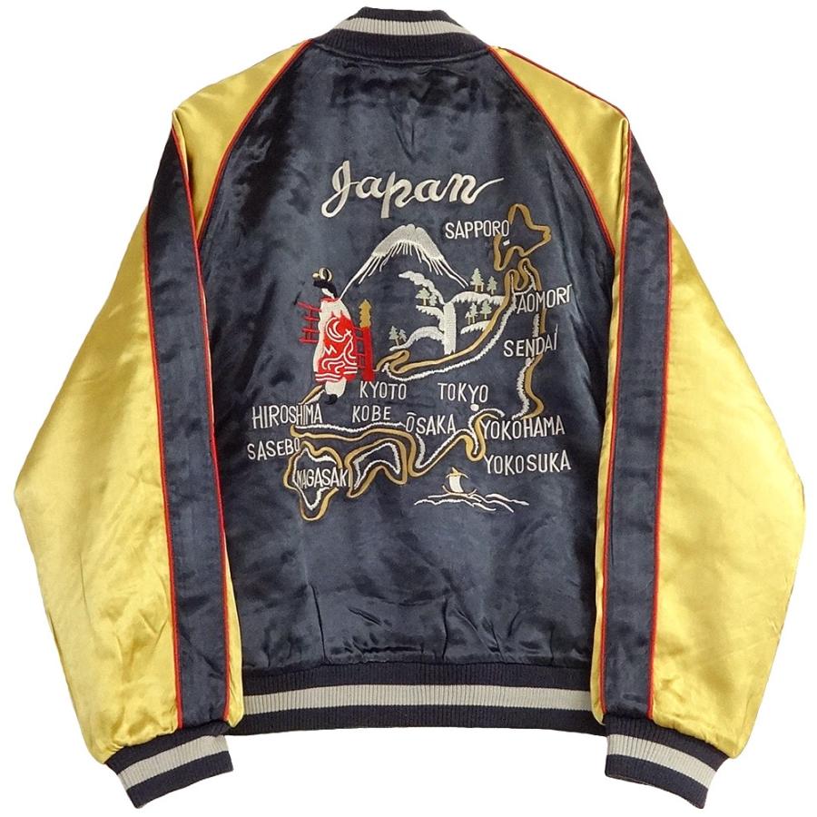 BACK STREET CRAWLER 虎鷹地図柄 スカジャン M、Lサイズ : アメリカの