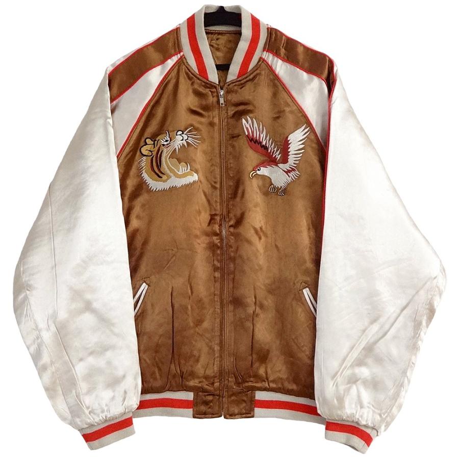 BACK STREET CRAWLER 虎鷹地図柄 スカジャン M、Lサイズ : アメリカの