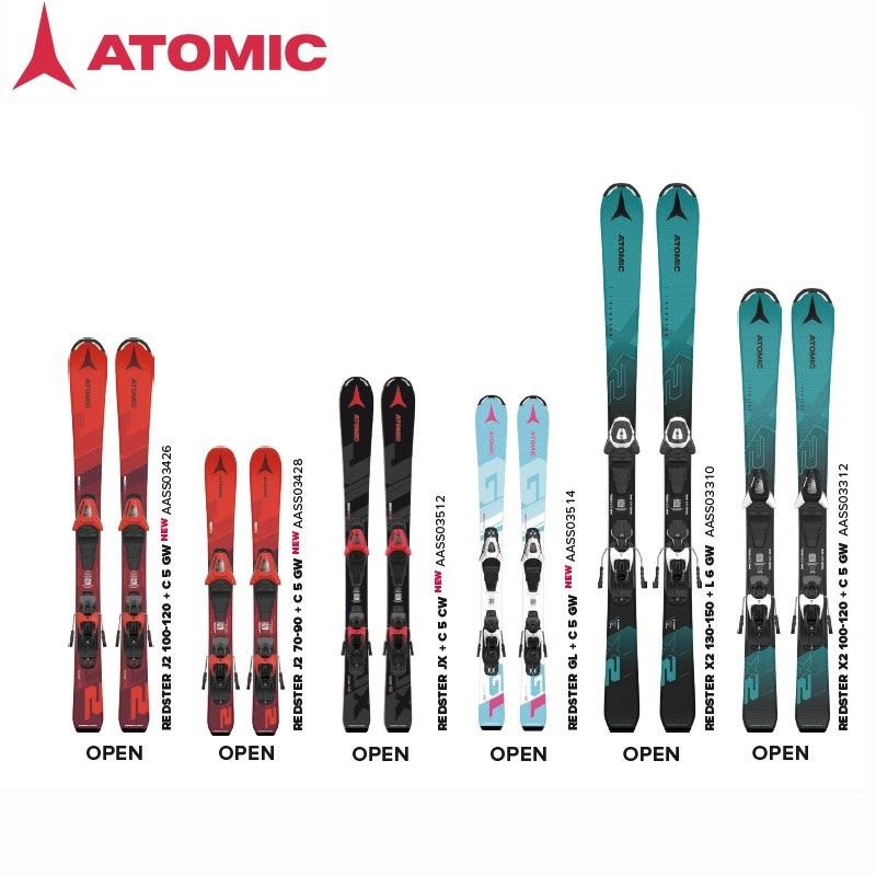 REDSTER アトミック スキー板 2025 ATOMIC X2 100-120 + C 5 GW レッド