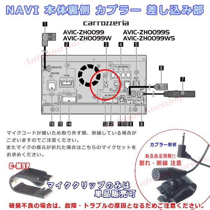 カロッツェリア パイオニア AVIC-ZH0099 純正品 ハンズフリー 音声認識