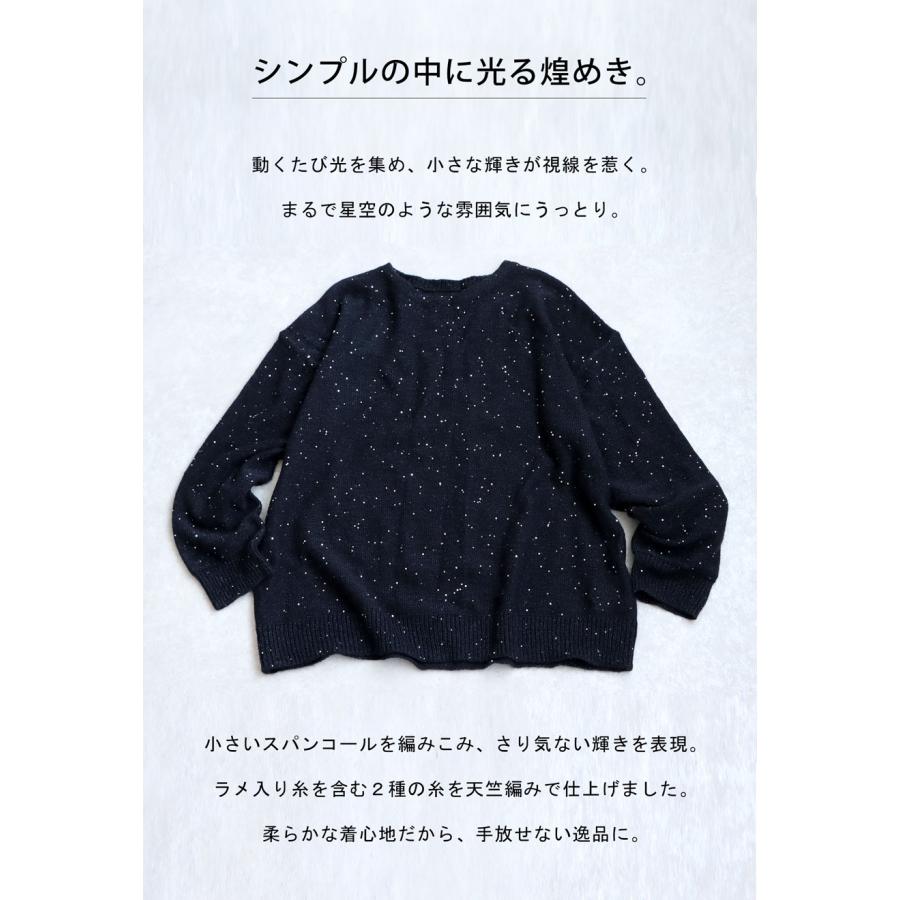 antiqua（アンティカ） 星空ラメニット ニット レディース トップス