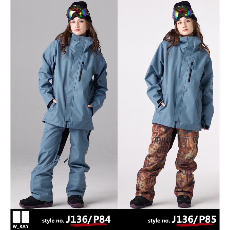 リアリズム スノーボード ウェア レディース 上下 セット スノボ