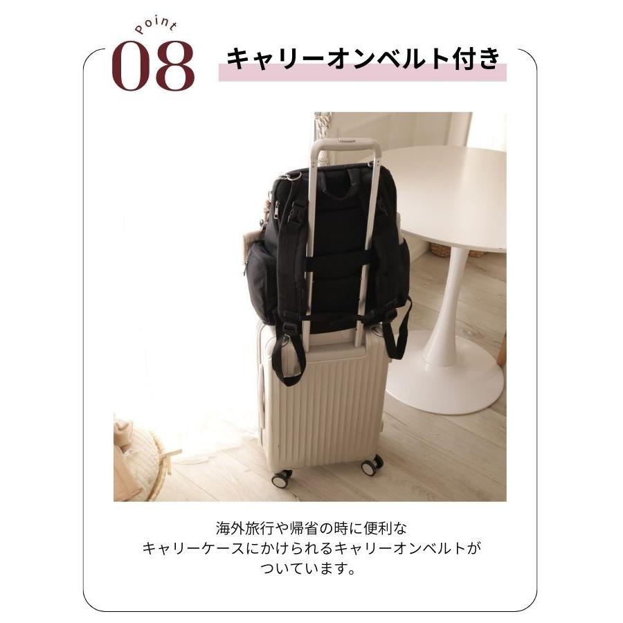 マザーズ バッグ リュック バック ママ Lサイズ ブラックライン 軽量