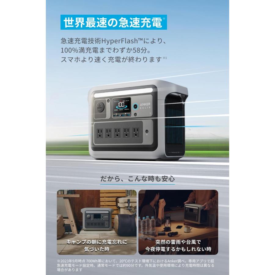 Anker（アンカー） 防災グッズ ポータブル電源 Anker Solix C800
