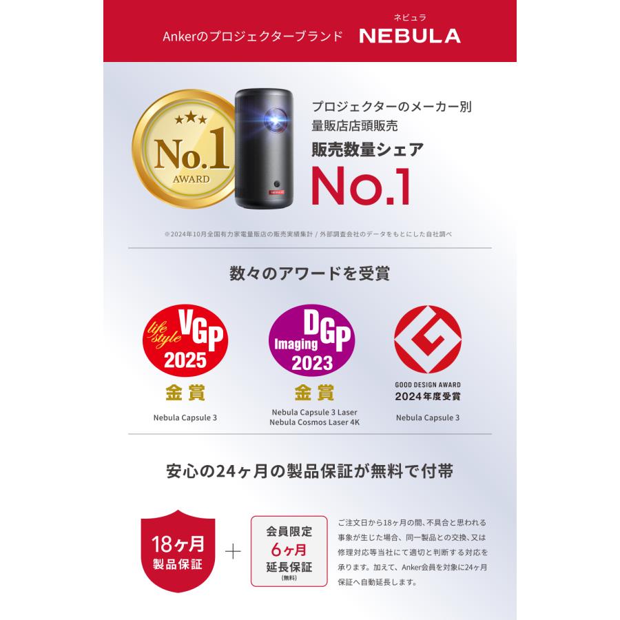 Nebula（Anker） Anker Nebula 公式プロジェクタージンバルスタンド