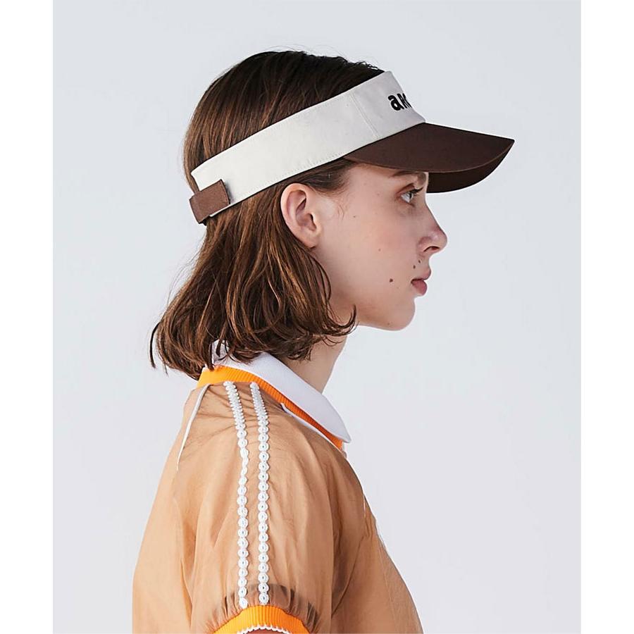 archivio（アルチビオ） 春夏 ゴルフ 刺繍ロゴサンバイザー レディース