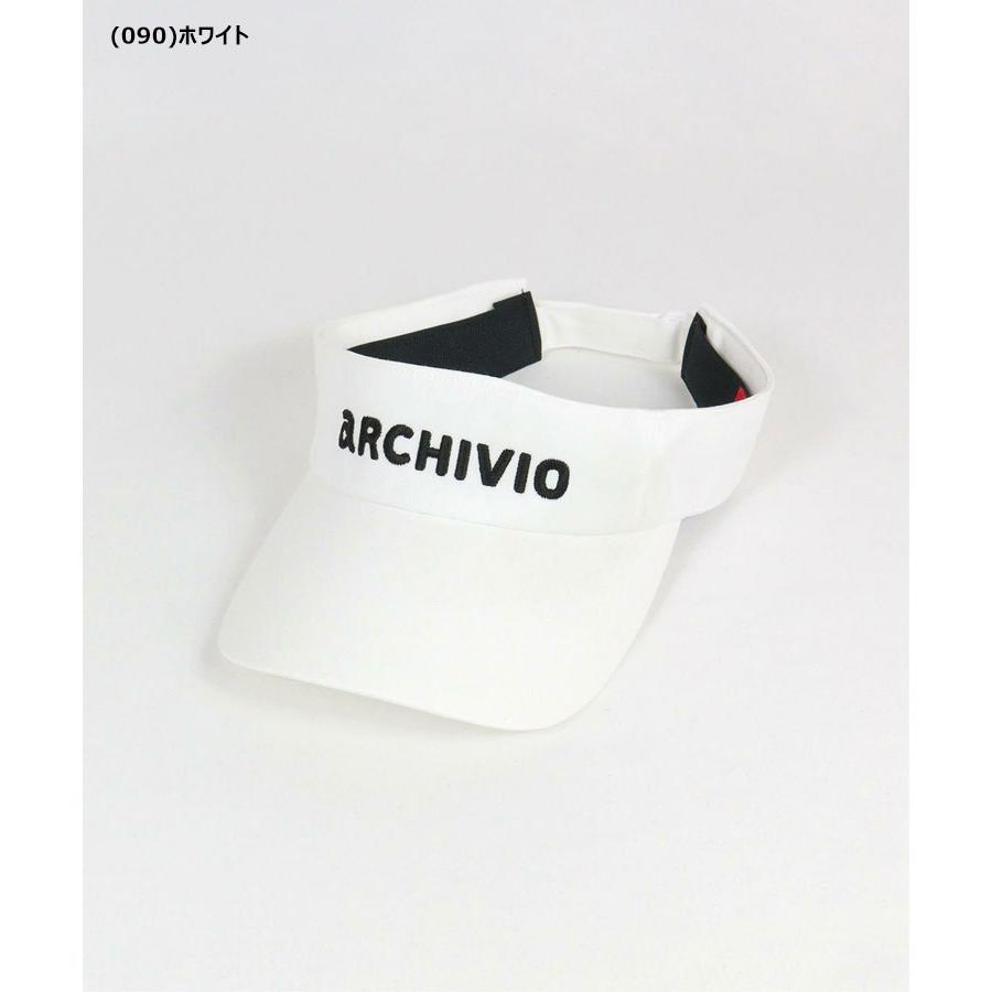 archivio（アルチビオ） 春夏 ゴルフ 刺繍ロゴサンバイザー レディース