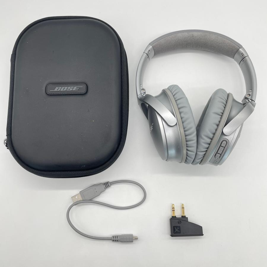 QuietComfort Bose 35 シルバー ワイヤレスヘッドホン ケース付き