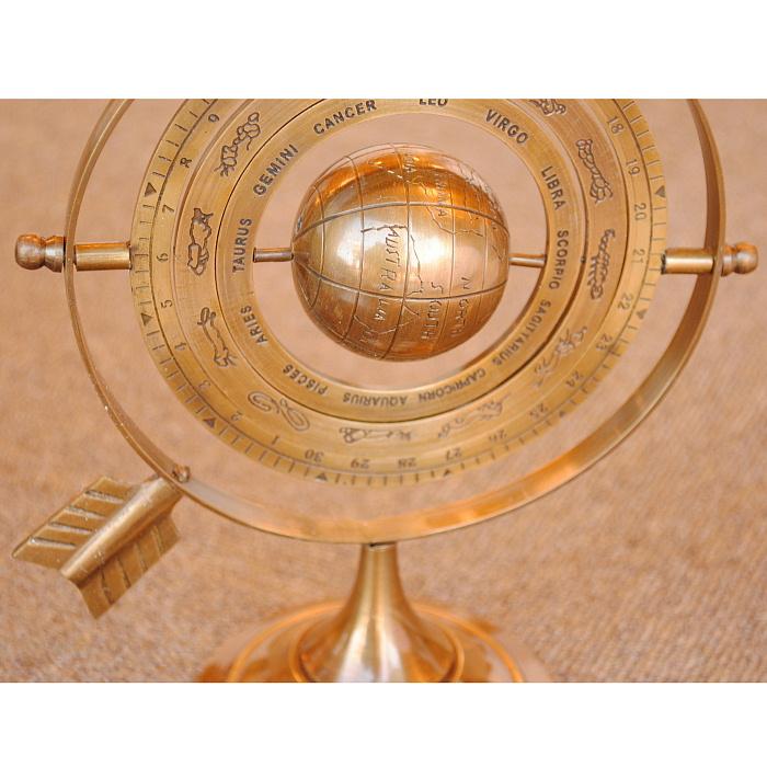 天球儀 おしゃれ 真鍮製 アンティーク調 地球儀 星座 座標 経度 緯度
