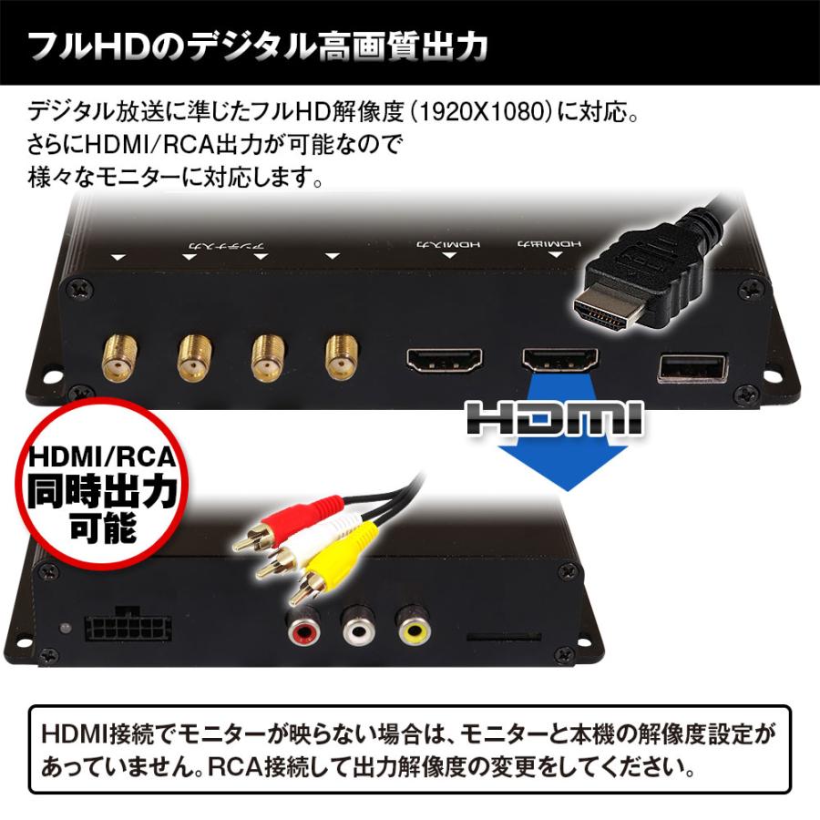 地デジチューナー フルセグ HDMI入力出力機能付 FT44H ワンセグ