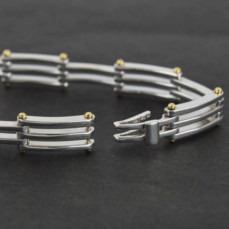 TIFFANY&Co.（ティファニー） ブレスレット SV925×K18YG ゲートリンク