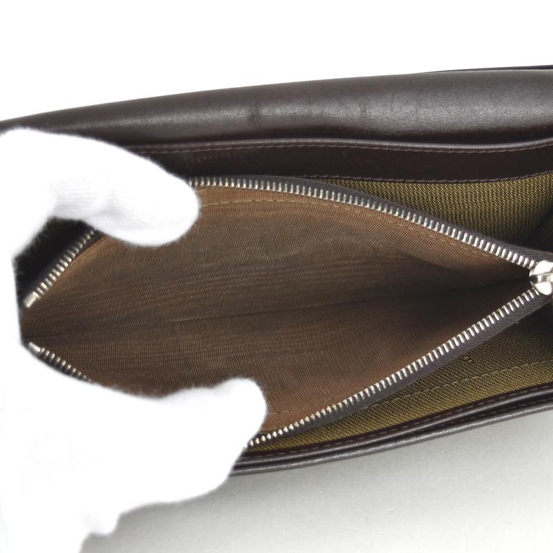 FENDI（フェンディ） 財布 ズッカ 二つ折り長財布 カーキ×ダーク