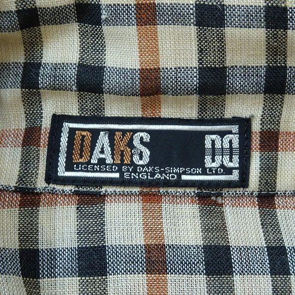 snc ダックス DAKS セットアップ 9R ベージュ 紺 オレンジ 麻混