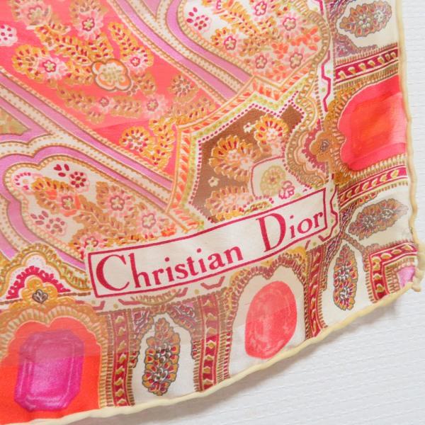 Christian Dior（クリスチャン・ディオール） #anzs スカーフ オレンジ