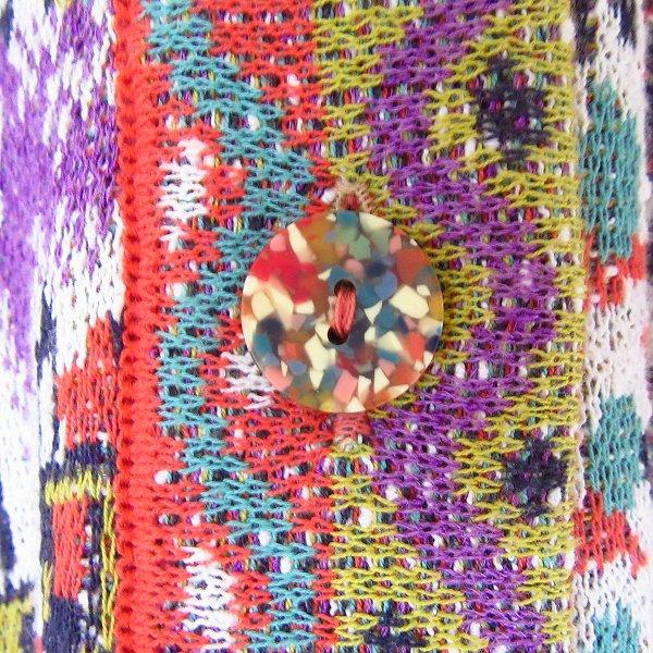 snc ミッソーニ MISSONI カーディガン マルチカラー ニット 総柄 半袖