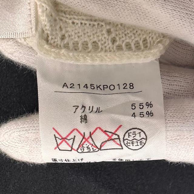 wnc ピンクハウス PINKHOUSE ニット・セーター 白 リブ タートルネック