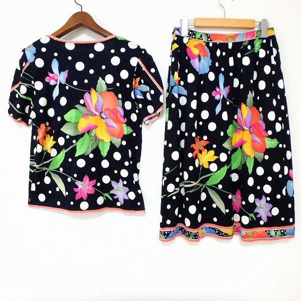 LEONARD（レオナール） #sxc セットアップ M 紺 マルチ ツーピース