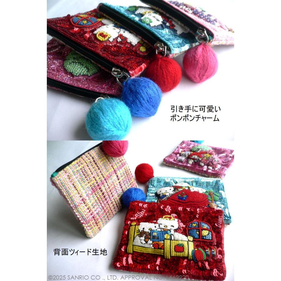 tamao world（タマオワールド） スパンコール 刺繍 ポーチ SANRIO